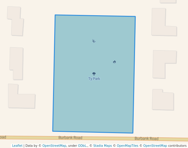 walking in Ty Park map in Vermillion