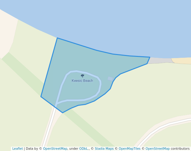 walking in Keesic Beach map in Red Lake