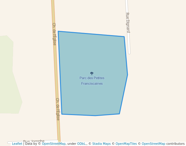 walking in Parc des Petites Franciscaines map in Sept-Îles