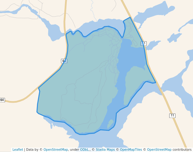 walking in Marten River Provincial Park map in Temagami