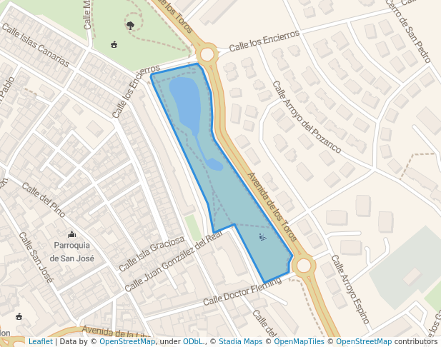 walking in Parque de los Héroes map in Colmenar Viejo