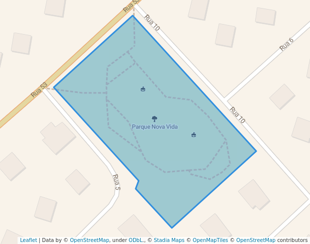 walking in Parque Nova Vida map in Luanda