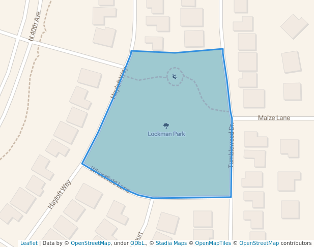 walking in Lockman Park map in Brighton