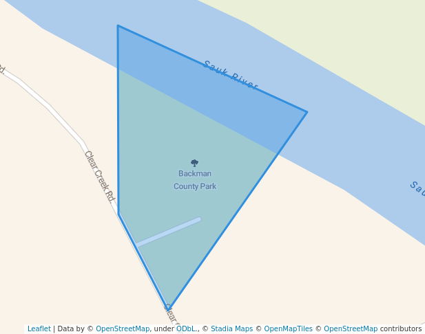 walking in Backman County Park map in Darrington