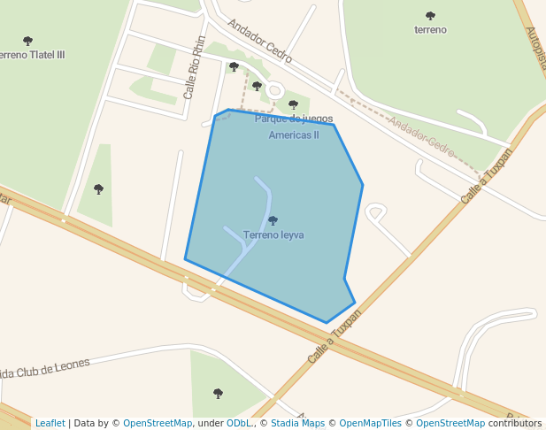 walking in Terreno leyva map in Iguala de la Independencia