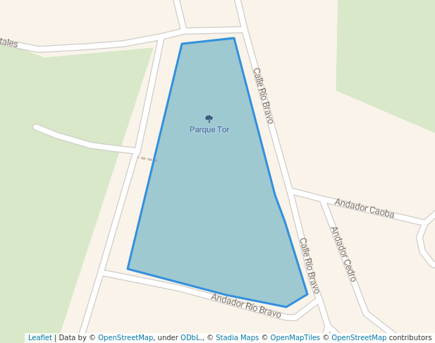 walking in Parque Tor map in Iguala de la Independencia