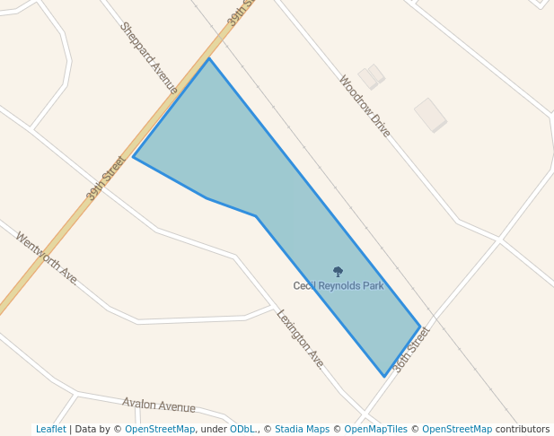 walking in Cecil Reynolds Park map in Port Arthur