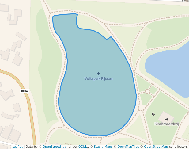 walking in Volkspark Rijssen map in Rijssen