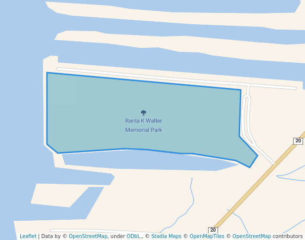 walking in Ranta K Walter Memorial Park map in Amherstburg