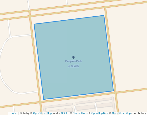 walking in People's Park map in Shi Jia Zhuang Shi