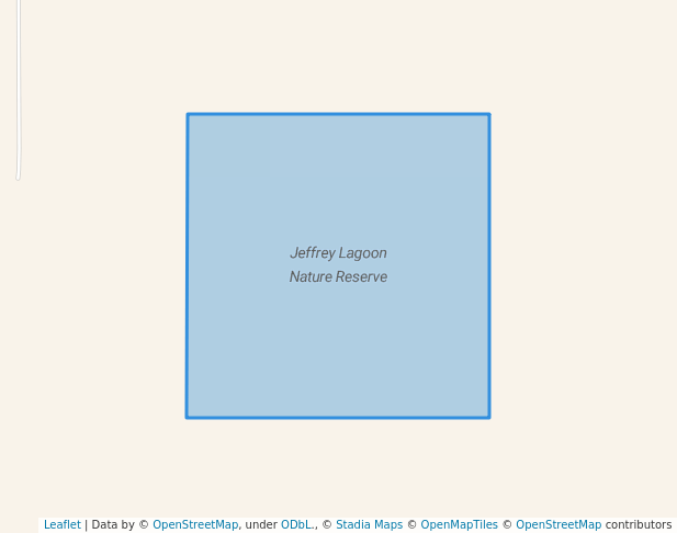 walking in Jeffrey Lagoon Nature Reserve map in Grass Patch
