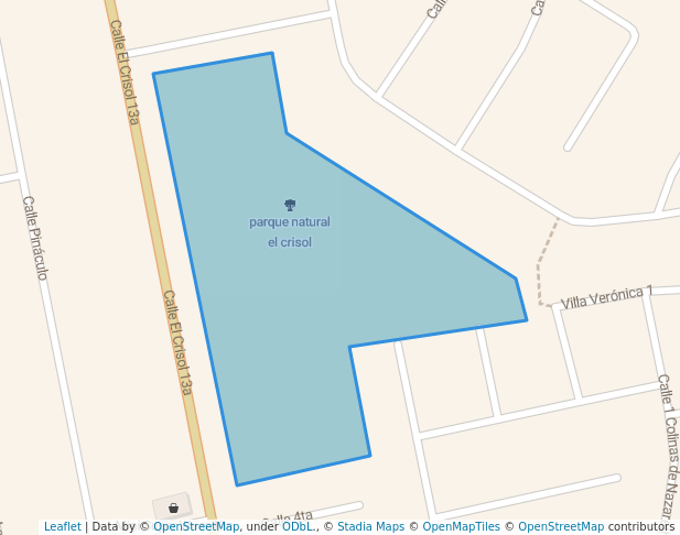 walking in parque natural el crisol map in San Miguelito