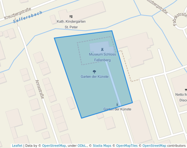 walking in Garten der Künste map in Merzig