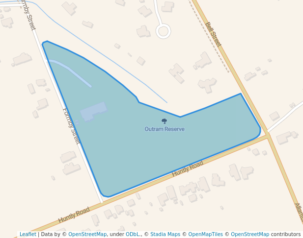 walking in Outram Reserve map in Outram