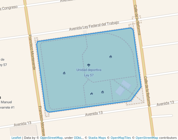 Unidad deportiva Ley 57