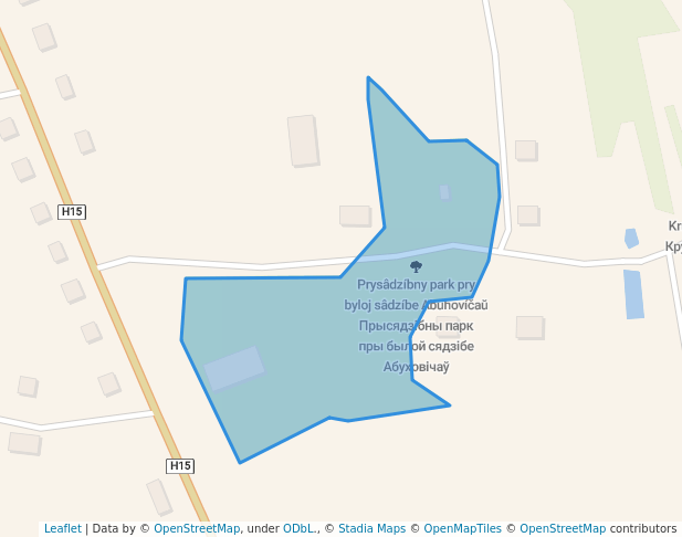 Приусадебный парк при бывшей усадьбе Обуховичей