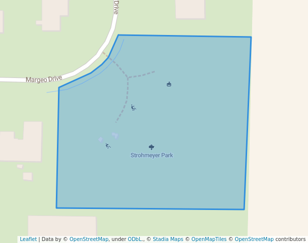 walking in Strohmeyer Park map in Neenah