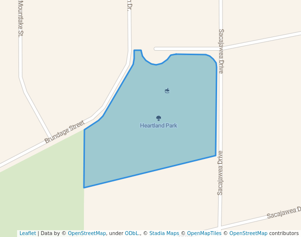 walking in Heartland Park map in Chubbuck