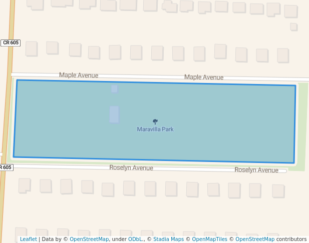 walking in Maravilla Park map in Fort Pierce