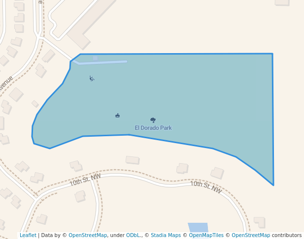 walking in El Dorado Park map in Clearwater