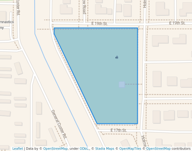 walking in Ekey Park map in Hays