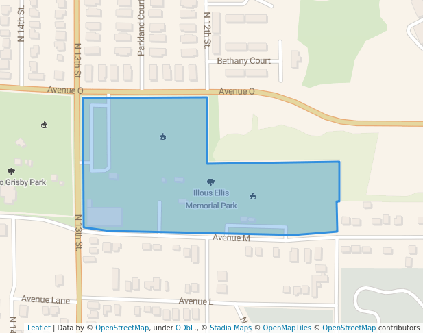 walking in Illous Ellis Memorial Park map in Fort Pierce