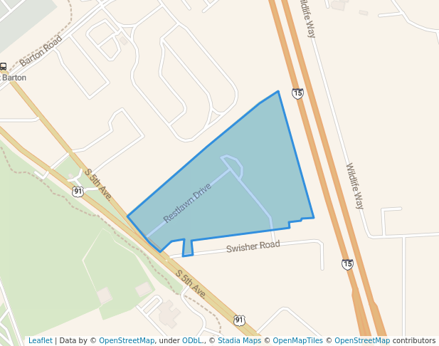 walking in Restlawn Memorial Gardens map in Pocatello