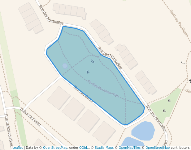 walking in Place des Boutons d'Or map in Liège