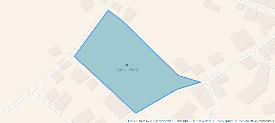 walking in Campo de Futbol map in Buena Vista