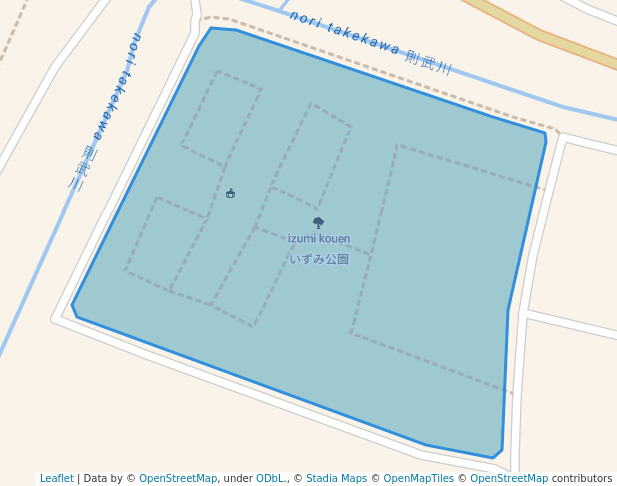 walking in いずみ公園 map in Gifu