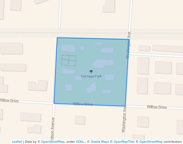 walking in Heritage Park map in Plover