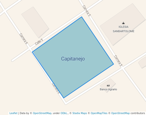 PARQUE PRINCIPAL in Capitanejo | Map and Routes