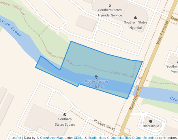 Middle Crabtree Creek Trail