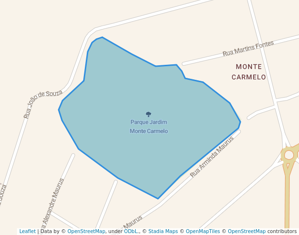 walking in Parque Jardim Monte Carmelo map in Guarulhos