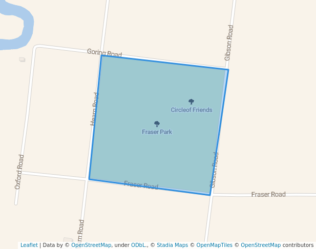 walking in Fraser Park map in Meyerton