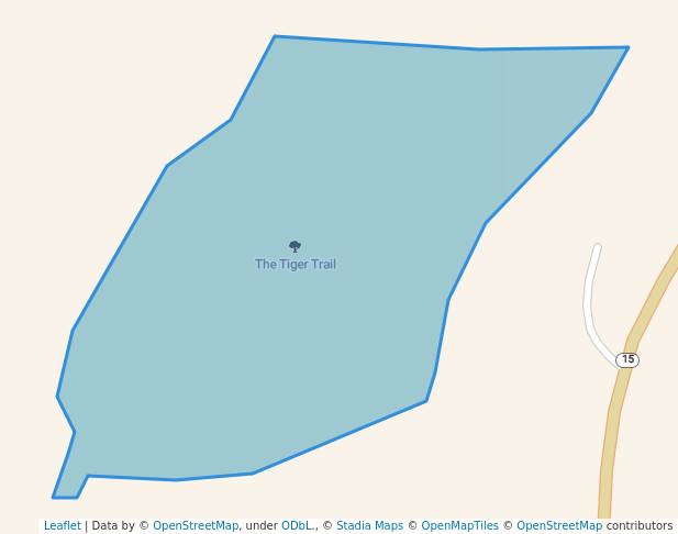 walking in The Tiger Trail map in Memphis