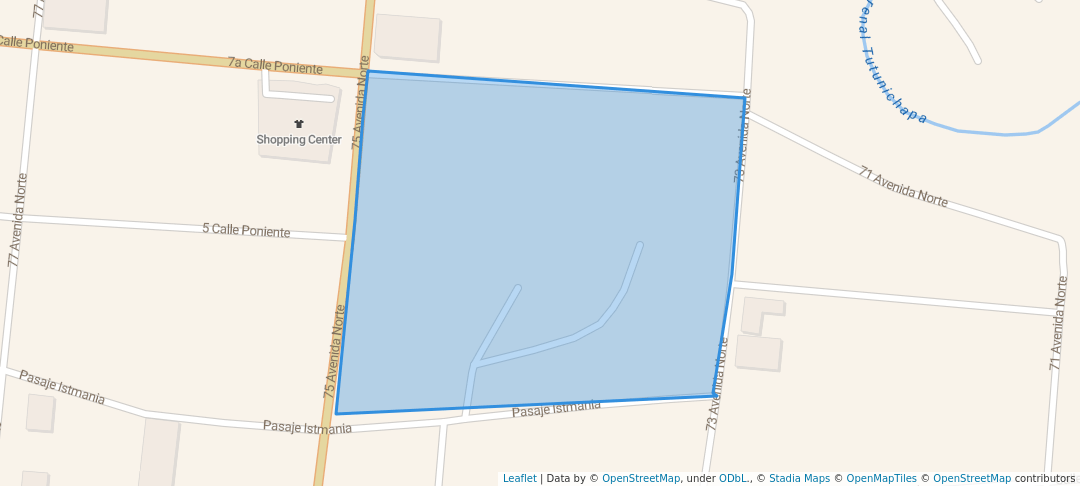 walking in Quinta Istmania map in San Salvador