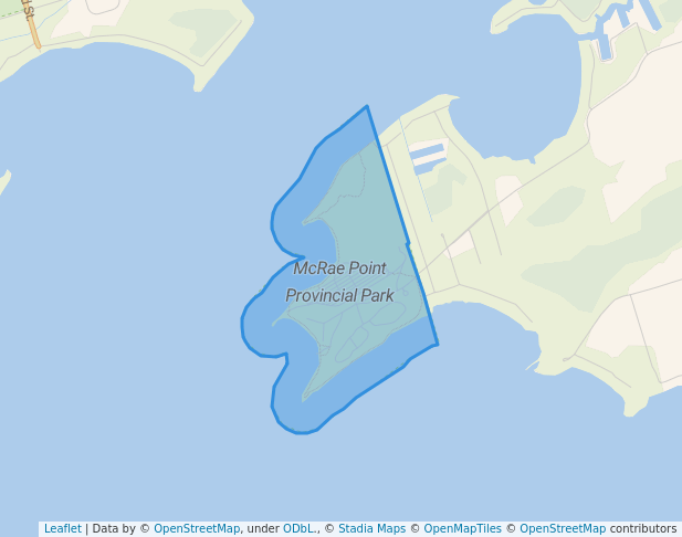 McRae Point Provincial Park