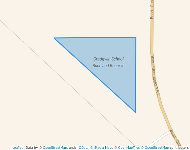 walking in Gredgwin School Bushland Reserve map in Boort