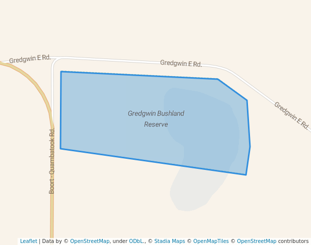 walking in Gredgwin Bushland Reserve map in Boort
