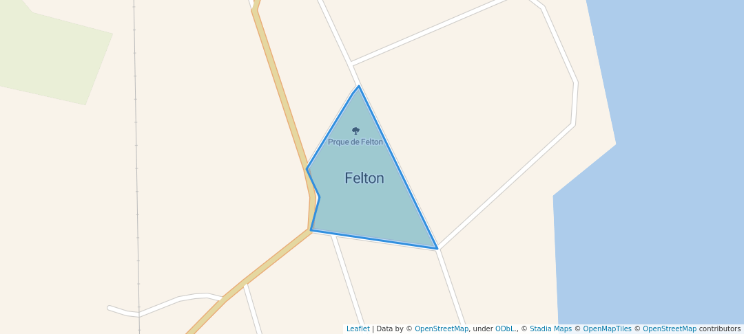 walking in Prque de Felton map in Felton