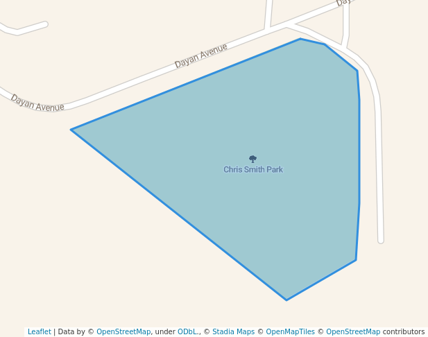 walking in Chris Smith Park map in Boksburg