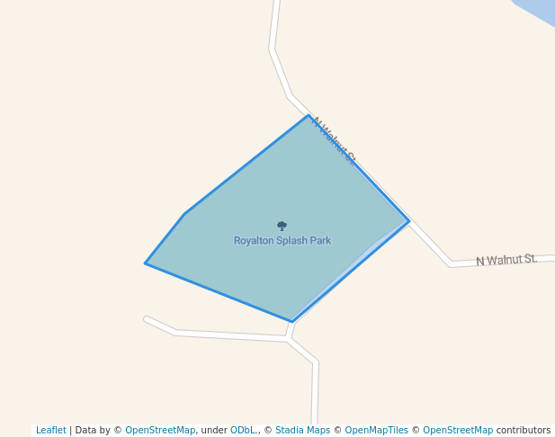 walking in Royalton Splash Park map in Royalton