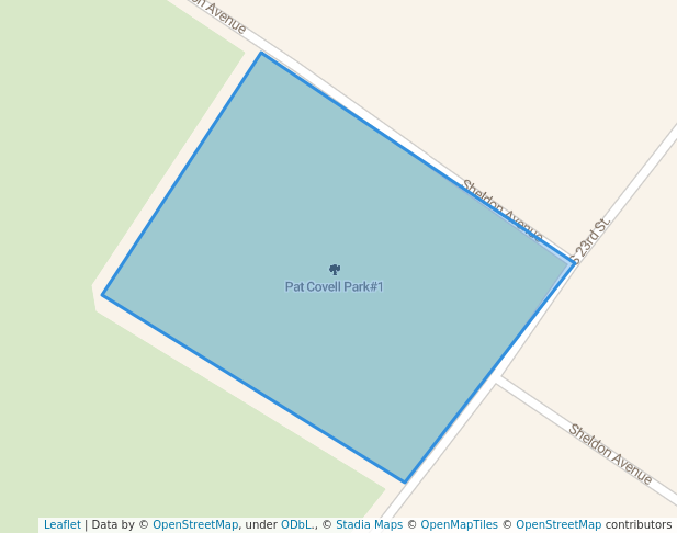 walking in Pat Covell Park#1 map in DeFuniak Springs