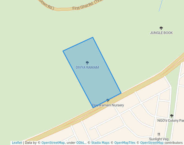 walking in DIVYA RAMAM map in Tirupati