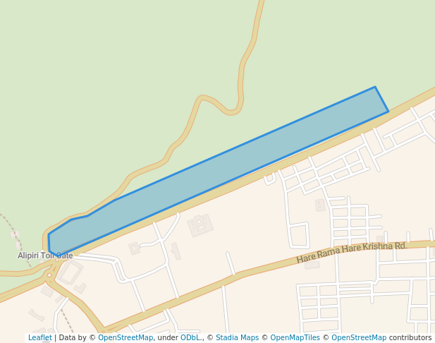 walking in DIVYARAMAM WALKING ROUTE map in Tirupati