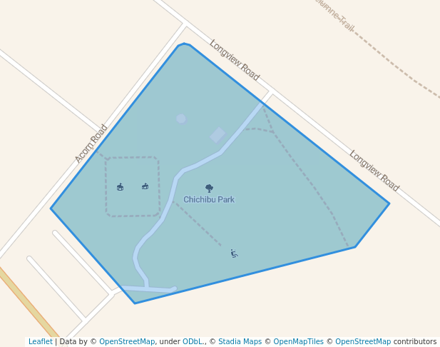 walking in Chichibu Park map in Antioch