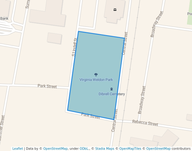 walking in Virginia Weldon Park map in Martin