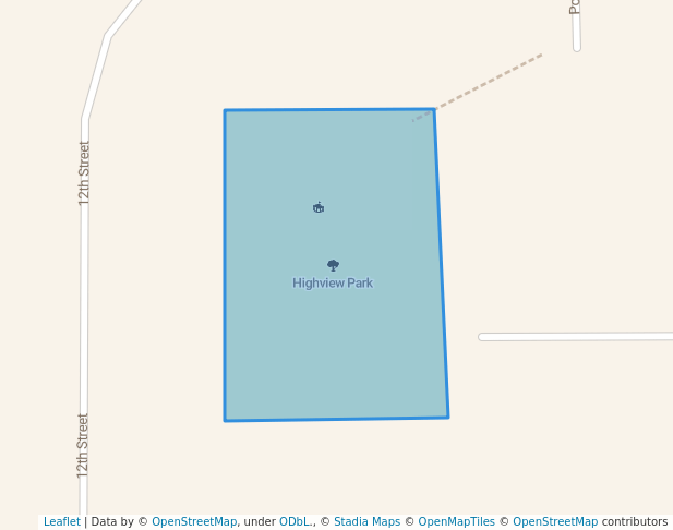 walking in Highview Park map in Albany