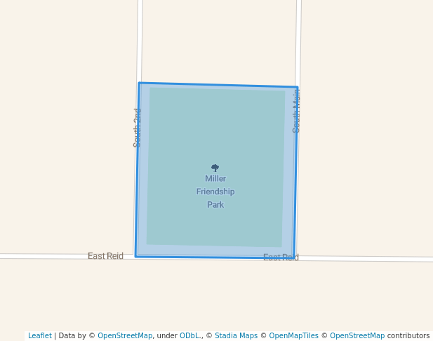 walking in Miller Friendship Park map in Edina